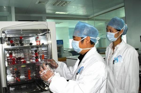 资料图：2007年11月，浙江省温岭市第一人民医院院长林峰正带领课题组作博卡病毒的研究。