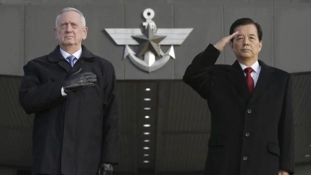 朝鮮倘用核武美國防長稱美方將「有效和壓倒性」回應