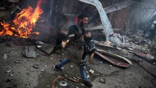 叙利亚内战频发，叙利亚政府军用化学武器袭击平民