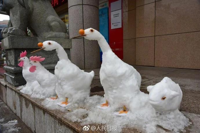 高手在民間！這些雪人的造型你服不服