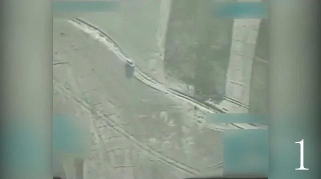 武裝分子車輛直接被轟成漏勺 美國空軍公布戰場錄像