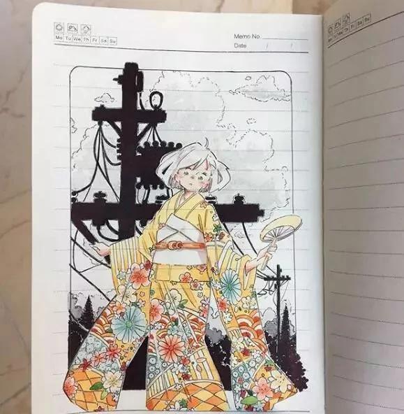小姐姐在2元小本上塗塗畫畫 驚艷了成千上萬網友! 圖集 22 小姐姐在2元小本上塗塗畫畫 驚艷了成千上萬網友! 圖集