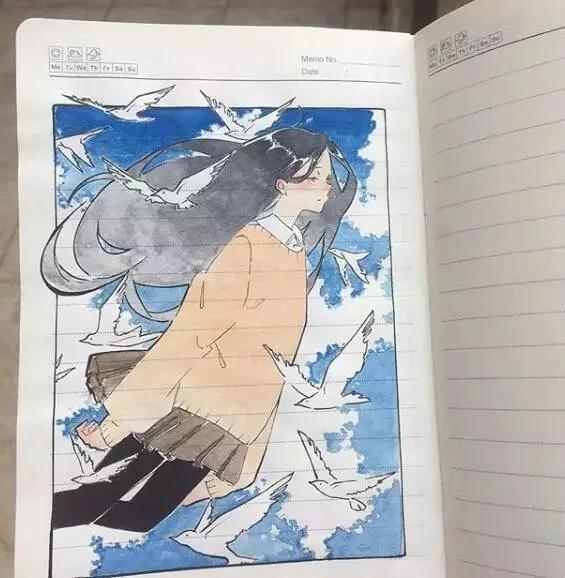 小姐姐在2元小本上塗塗畫畫 驚艷了成千上萬網友! 圖集 27 小姐姐在2元小本上塗塗畫畫 驚艷了成千上萬網友! 圖集