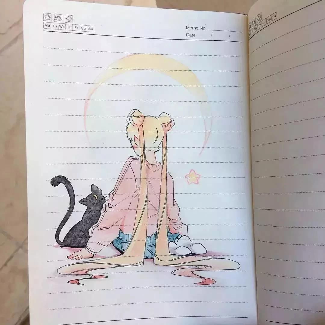 小姐姐在2元小本上塗塗畫畫 驚艷了成千上萬網友! 圖集 33 小姐姐在2元小本上塗塗畫畫 驚艷了成千上萬網友! 圖集