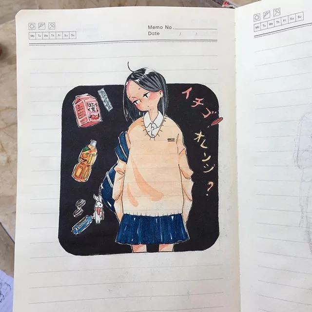 小姐姐在2元小本上塗塗畫畫 驚艷了成千上萬網友! 圖集 51 小姐姐在2元小本上塗塗畫畫 驚艷了成千上萬網友! 圖集