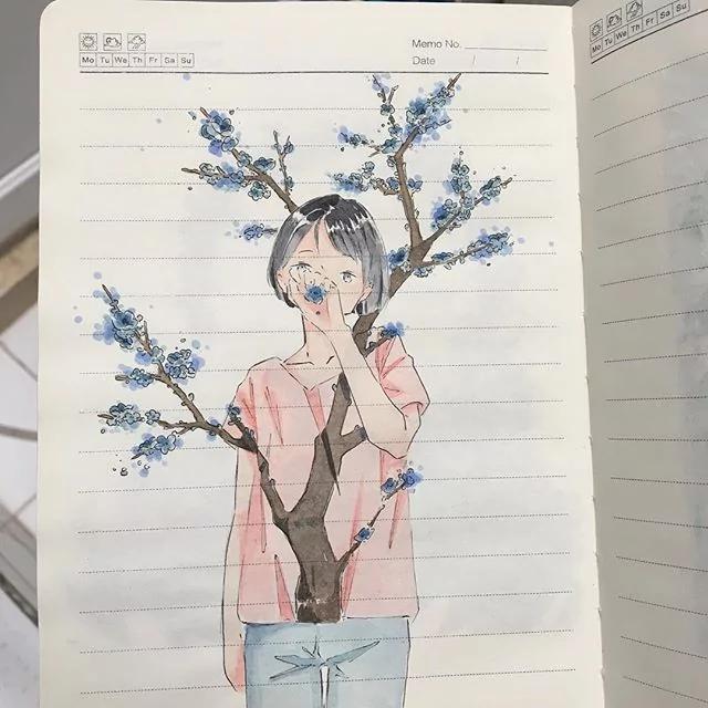 小姐姐在2元小本上塗塗畫畫 驚艷了成千上萬網友! 圖集 56 小姐姐在2元小本上塗塗畫畫 驚艷了成千上萬網友! 圖集