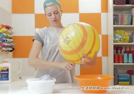 教你DIY這種漂亮的紗線燈罩