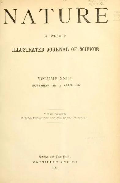 大清時代:竟有位中國人在《Nature》雜誌發表論文 ! 3 大清時代:竟有位中國人在《Nature》雜誌發表論文 !