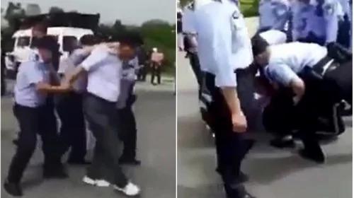 中共警察毆打討薪女教師 引發公憤 遭網路聲討 3 中共警察毆打討薪女教師 引發公憤 遭網路聲討