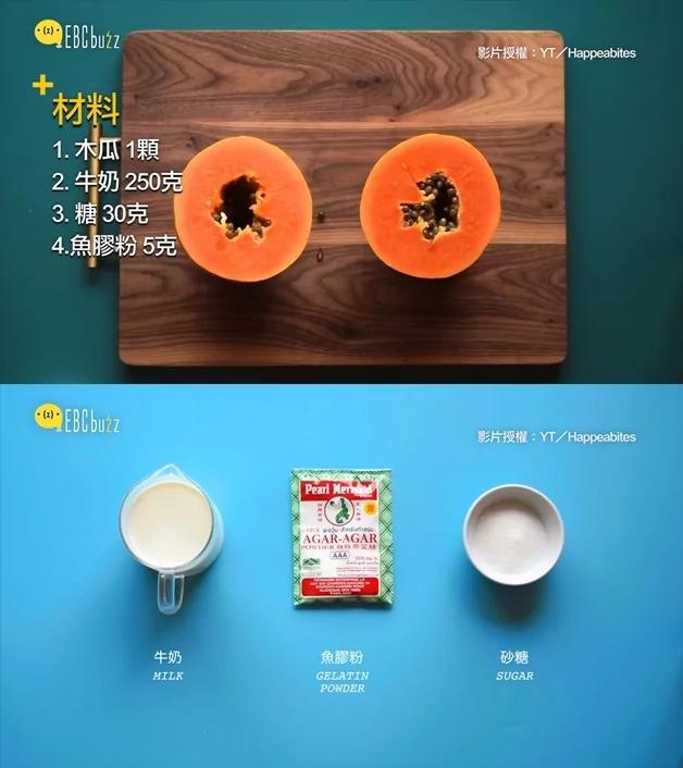 奶凍尬木瓜！消暑又美味 夏日點心新手也能輕鬆做